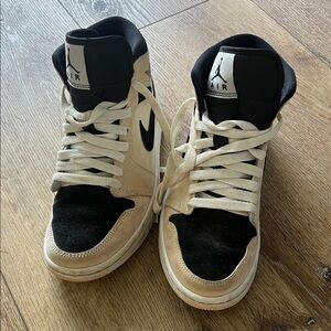 air Jordan 1 barely orange sneakers